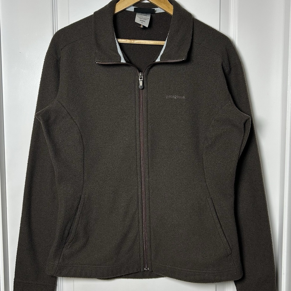 Patagonia Synchilla Chocolate Brown Full Zip Fleece Jacket Gorpcore Earthy Style